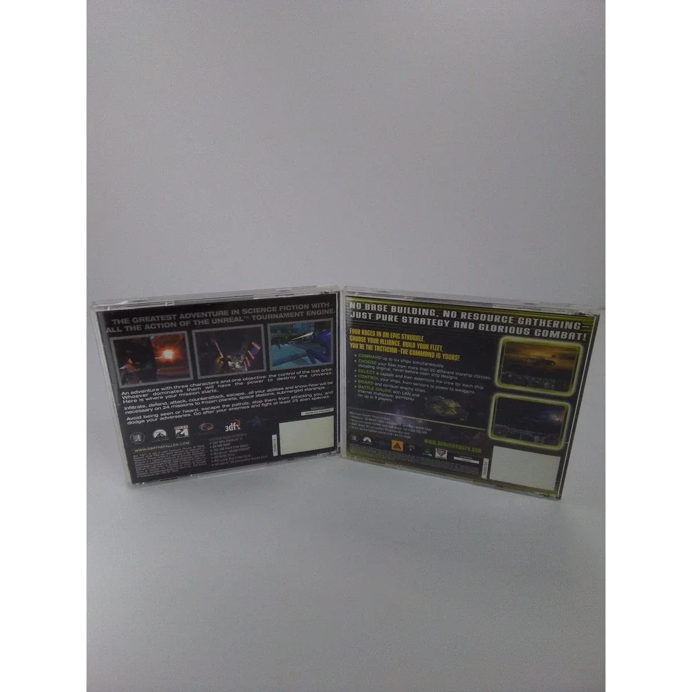Star Trek Deep Space Nine PC Game Lot Dominion Wars & The Fallen Windows Used
